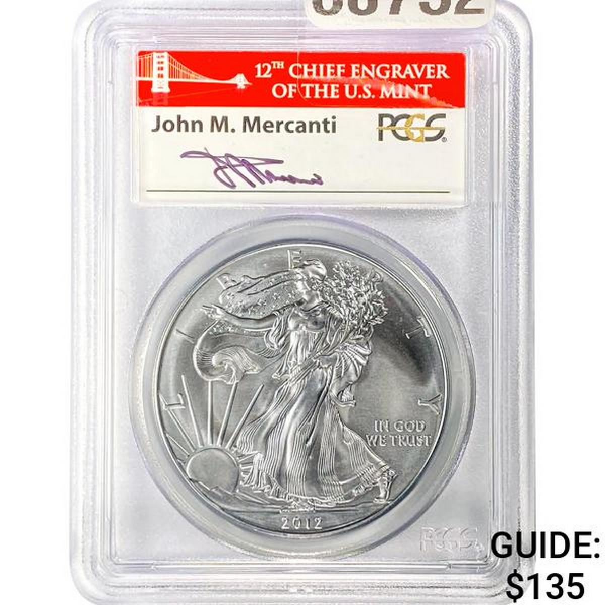 2012 American Silver Eagle PCGS MS70