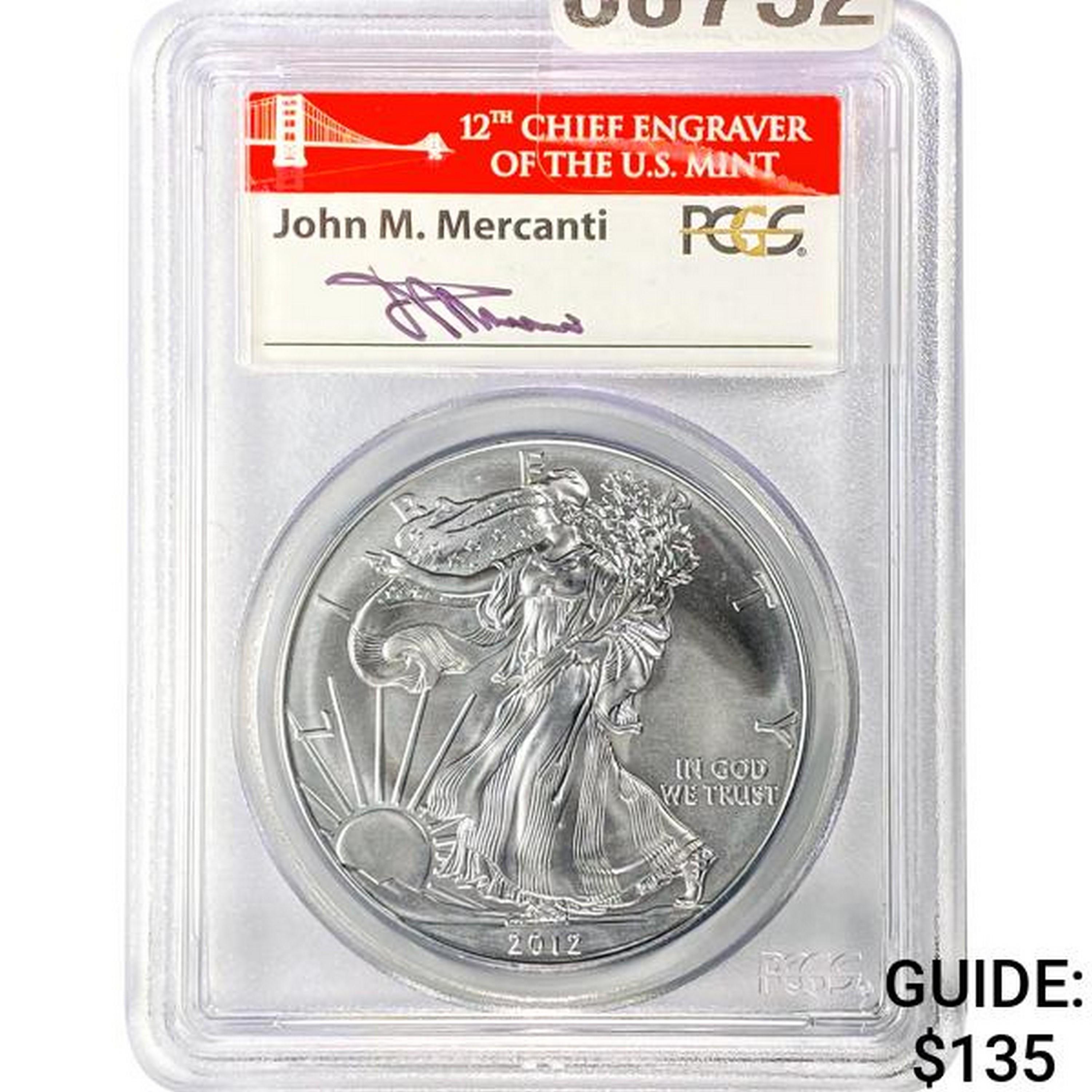 2012 American Silver Eagle PCGS MS70