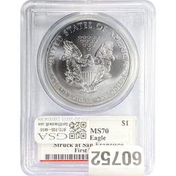 2012 American Silver Eagle PCGS MS70