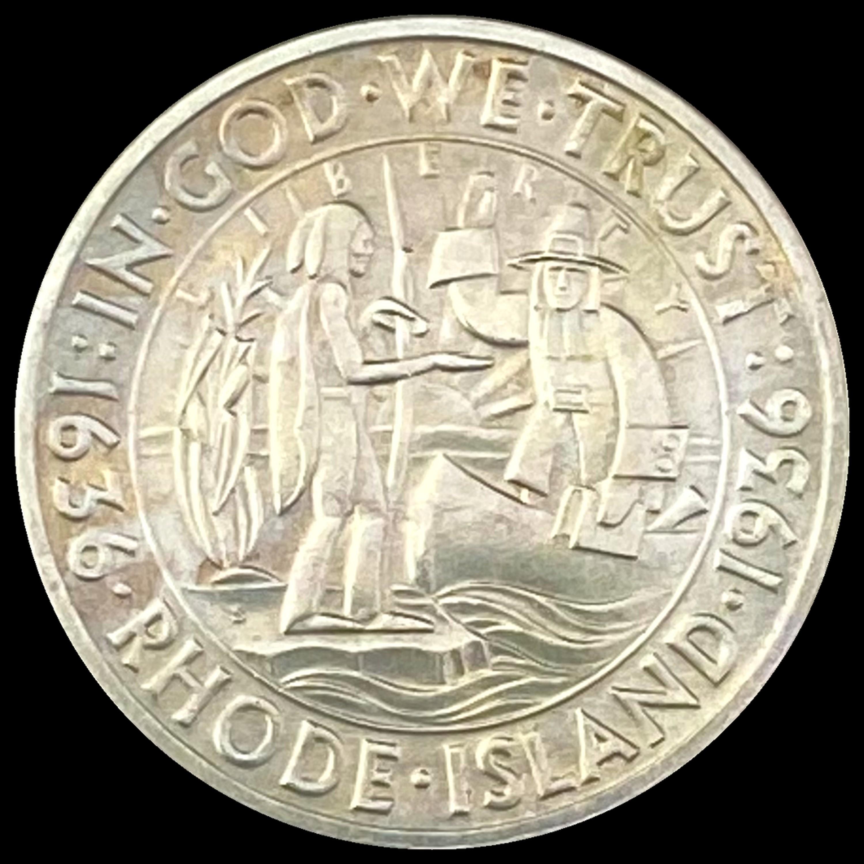 1936 Silver Rhode Island Half Dollar UNCIRCULATED