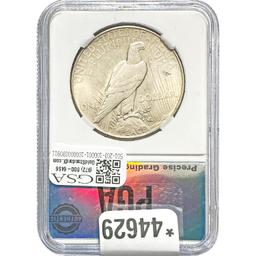 1935 Peace Dollar PGA MS61