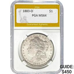 1883-O Morgan Dollar PGA MS64