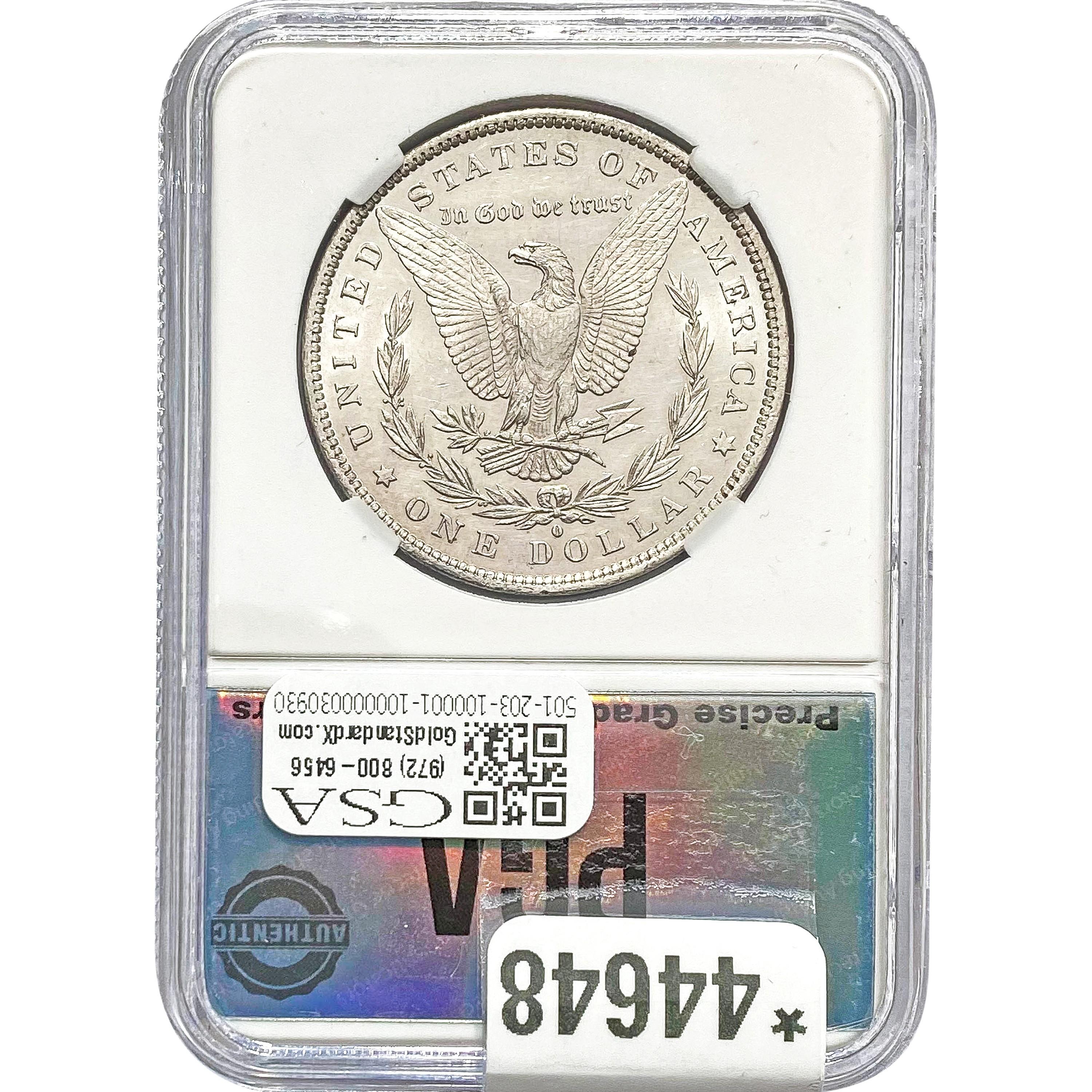 1883-O Morgan Dollar PGA MS64