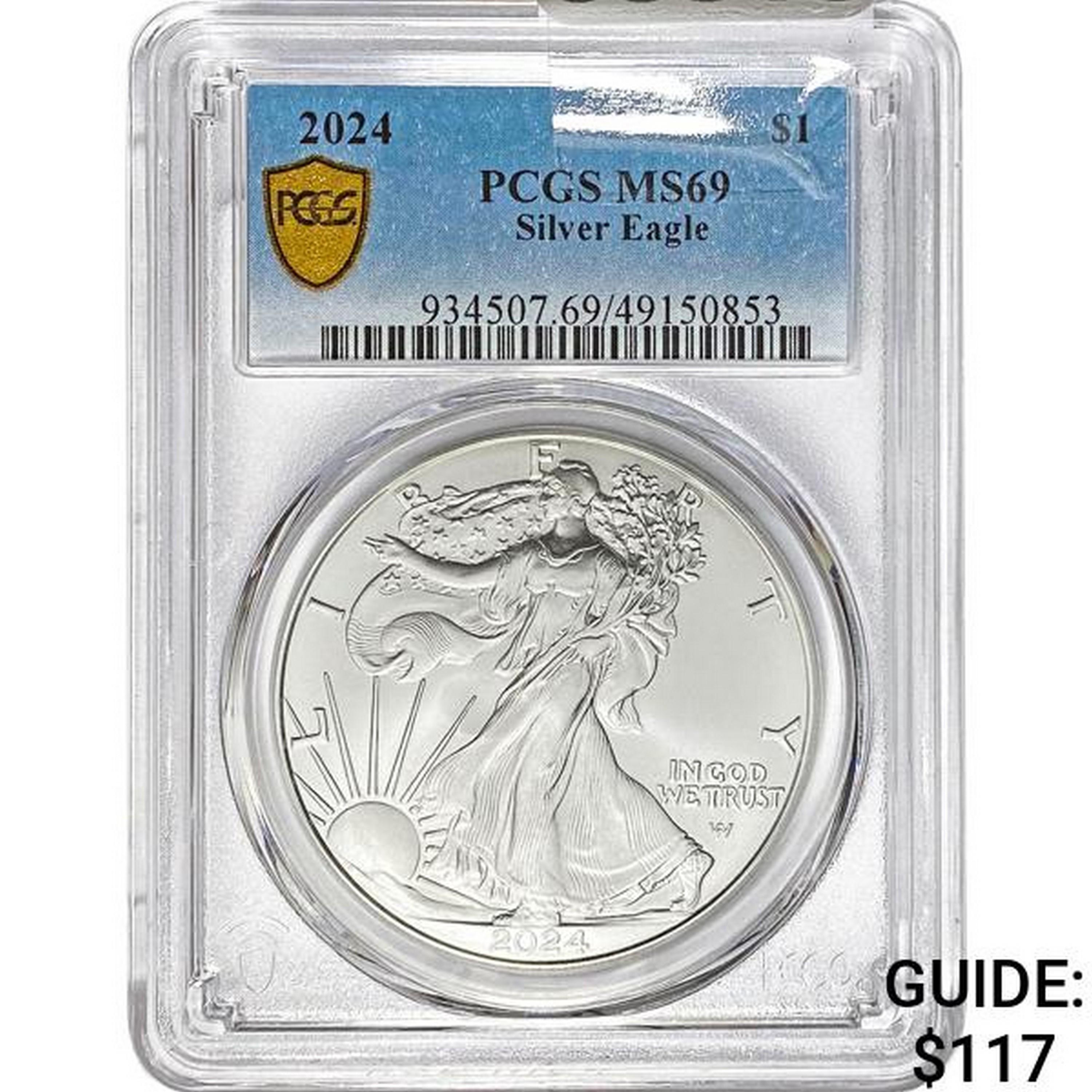 2024 $1 Silver Eagle PCGS MS69