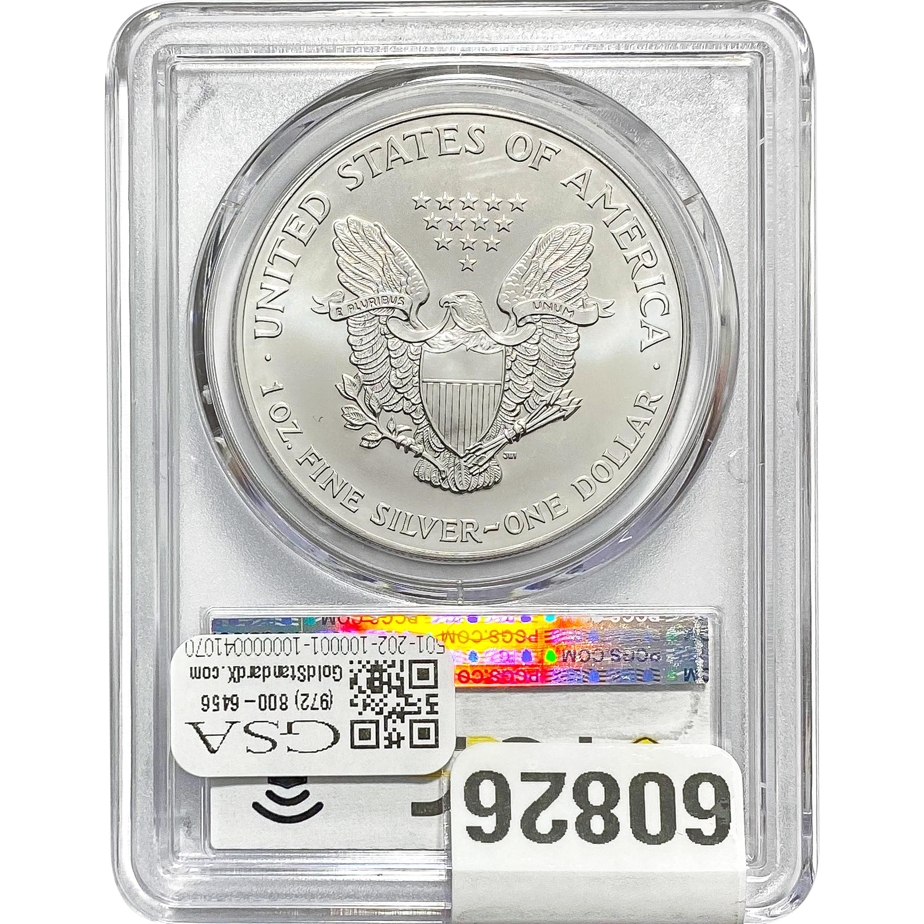 2002 $1 Silver Eagle PCGS MS69