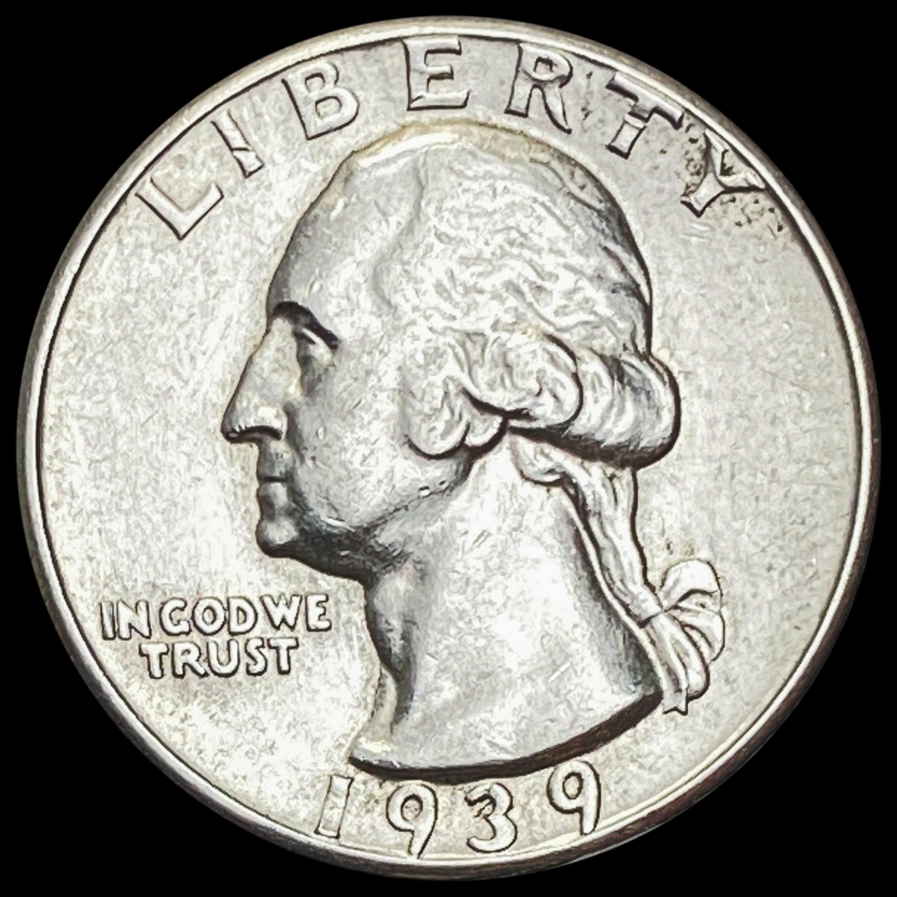 1939-D Washington Quarter CHOICE BU CHOICE BU