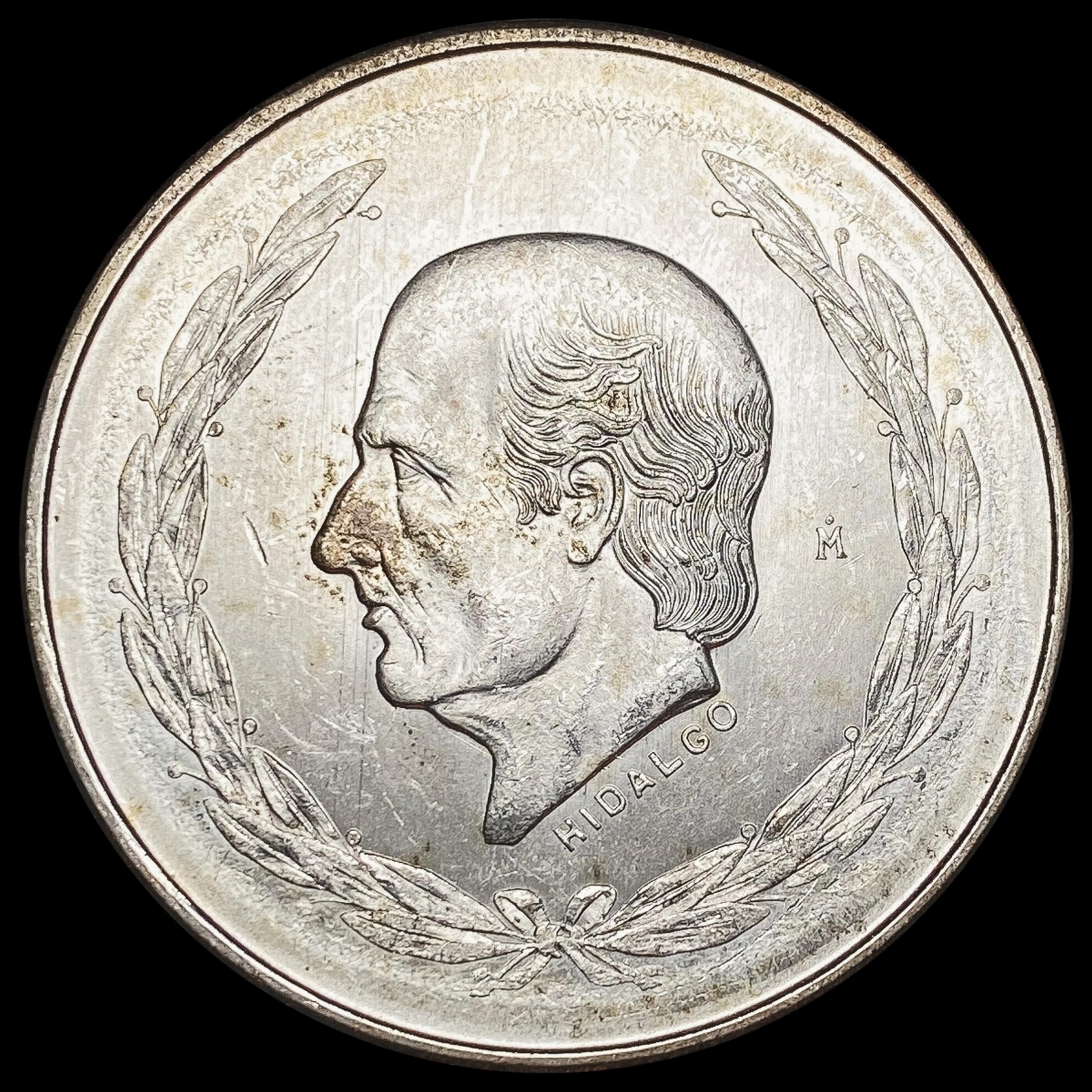 1952 Mexico 5 Pesos M Mint Mark UNCIRCULATED UNCIRCULATED