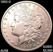 1893-O Morgan Silver Dollar CHOICE AU