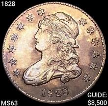 1828 Capped Bust Quarter CHOICE BU