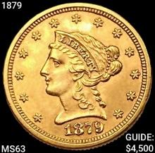 1879 $2.50 Gold Quarter Eagle CHOICE BU