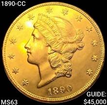 1890-CC $20 Gold Double Eagle CHOICE BU