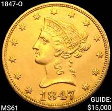 1847-O $10 Gold Eagle UNCIRCULATED