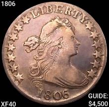 1806 Draped Bust Half Dollar NEARLY UNCIRCULATED