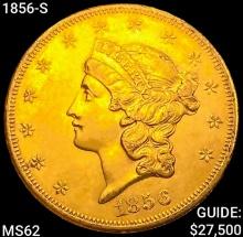 1856-S $20 Gold Double Eagle UNCIRCULATED
