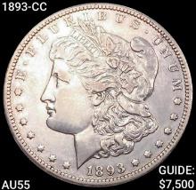 1893-CC Morgan Silver Dollar HIGH GRADE