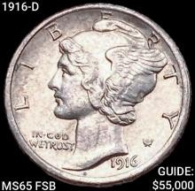 1916-D Mercury Dime GEM BU FSB