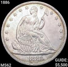1886 Seated Liberty Half Dollar UNCIRCULATED