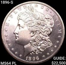 1896-S Morgan Silver Dollar CHOICE BU PL