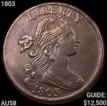 1803 Draped Bust Large Cent CHOICE AU