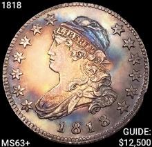 1818 Capped Bust Quarter CHOICE BU+