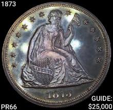 1873 Seated Liberty Dollar SUPERB GEM PROOF