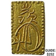 1868-1869 Japan .029oz Gold 2 Bu CLOSELY UNCIRCULATED