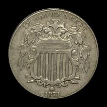 1873 Shield Nickel CLOSELY UNCIRCULATED