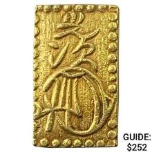 1868-1869 Japan .029oz Gold 2 Bu CLOSELY UNCIRCULATED
