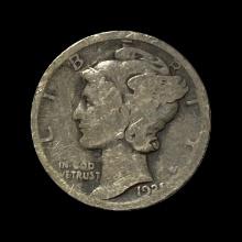 1927 Mercury Dime NICELY CIRCULATED