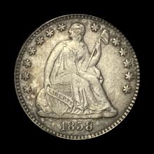 1858 Seated Liberty Half Dime CLOSELY UNCIRCULATED