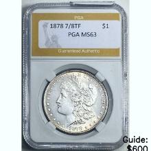 1878 7/8TF Morgan Dollar PGA MS63
