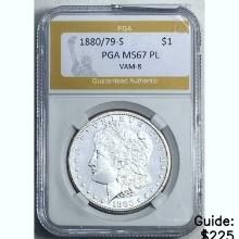 1880/79-S Morgan Dollar PGA MS67 PL