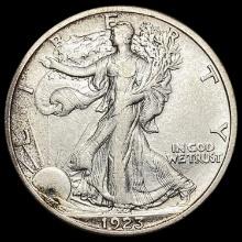 1923-S Walking Liberty Half Dollar NEARLY UNCIRCUL NEARLY UNCIRCULATED