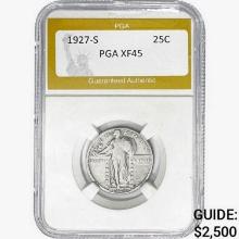1927-S Standing Liberty Quarter PGA XF45