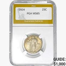 1924 Standing Liberty Quarter PGA MS65