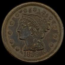 1856 Braided Hair Large Cent CLOSELY UNCIRCULATED CLOSELY UNCIRCULATED