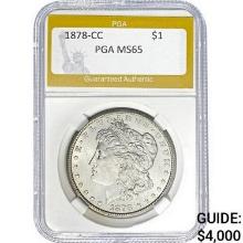 1878-CC Morgan Dollar MS65