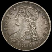 1838 Capped Bust Half Dollar NEARLY UNCIRCULATED NEARLY UNCIRCULATED