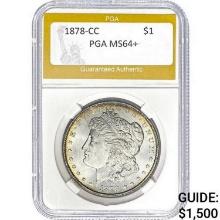 1878-CC Morgan Dollar MS64+