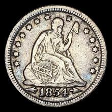 1854 Seated Liberty Quarter LIGHTLY CIRCULATED