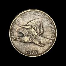 1857 Copper-Nickel Flying Eagle Cent LIGHTLY CIRCULATED