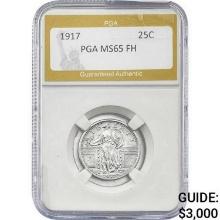 1917 Standing Liberty Quarter PGA MS65 FH