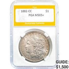 1882-CC Morgan Silver Dollar PGA MS65+
