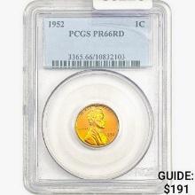 1952 Wheat Cent PCGS PR66 RD