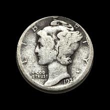 1924-S Silver Mercury Dime NICELY CIRCULATED