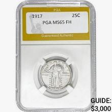 1917 Standing Liberty Quarter PGA MS65 FH