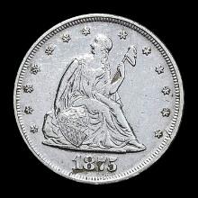 1875 Silver Twenty Cent Piece UNC