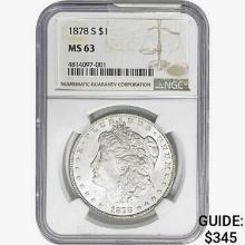 1878-S Morgan Silver Dollar NGC MS63