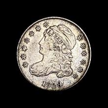 1829 Capped Bust Dime NEARLY UNCIRCULATED