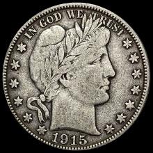 1915-D Silver Barber Half Dollar LIGHTLY CIRCULATED